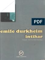 Emile Durkheim - İntihar