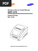 Windows Driver Install Manual SRP-275