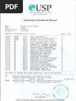 University Transcript Sample Format | PDF | Teachers | Academia