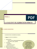 La Salud Y El Ejercicio Físico: Tema 1