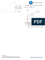 Linear Law Practice 2: Solving Non-Linear Equations and Finding Gradients & Intercepts