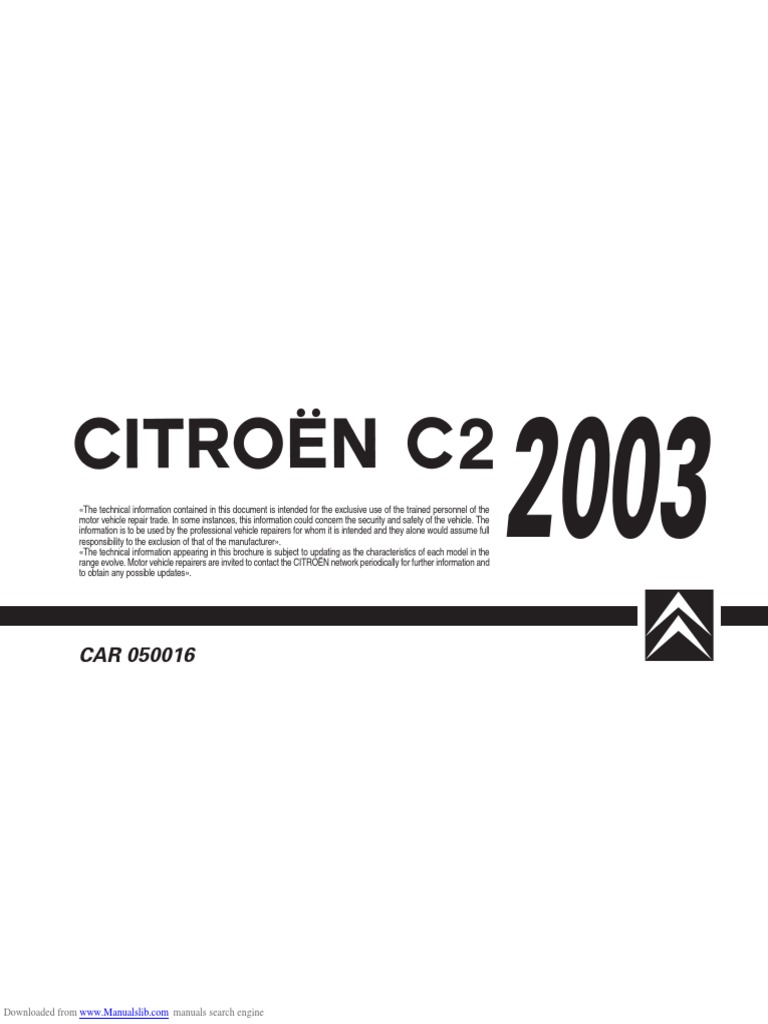 Citroen C2 Vts Service Manual Pdf