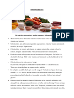 A Resume of Food Nutrition