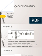 Produção de cumeno simulada