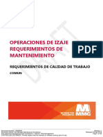 MMG Requisitos de Calidad Del Trabajo - Operaciones de Elevación - Requisitos de Mantenimiento - 16699093