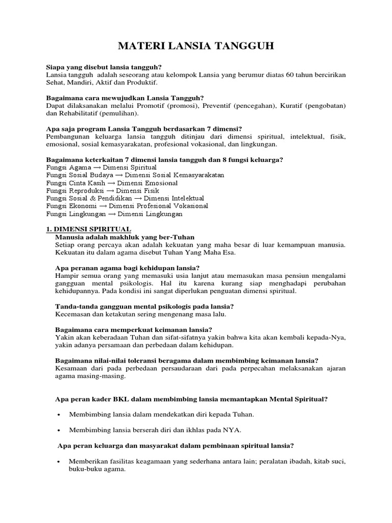 Lansia Tangguh Pdf