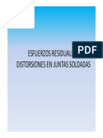 Esfuerzos Residuales y Distorsiones en Juntas