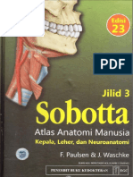 Cover Sobotta Atlas Anatomi Manusia Edisi 23 - Kepala, Leher, Dan Neuroanatomi Jilid 3