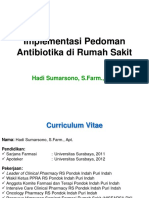 Implementasi Pedoman Antibiotika Di Rumah Sakit