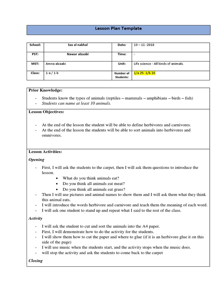 Lesson Plan 4 | PDF | Language Arts & Discipline