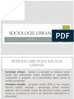 Sociologie Urbana Curs 2 PDF