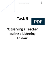 observation task 5 listening