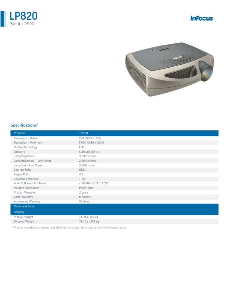 lp820 Datasheet | PDF
