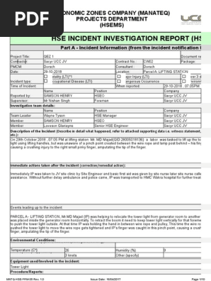 Investigation Report