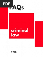 Criminal Law Faq