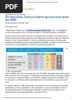 ConJur - Em Dois Anos, Justiça Federal Aprova Nove Teses Em IRDR