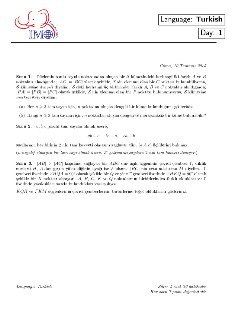 Matematik Problemleri ve Çözümleri | PDF