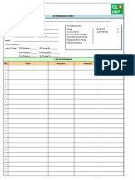 Revised Attendance Sheet