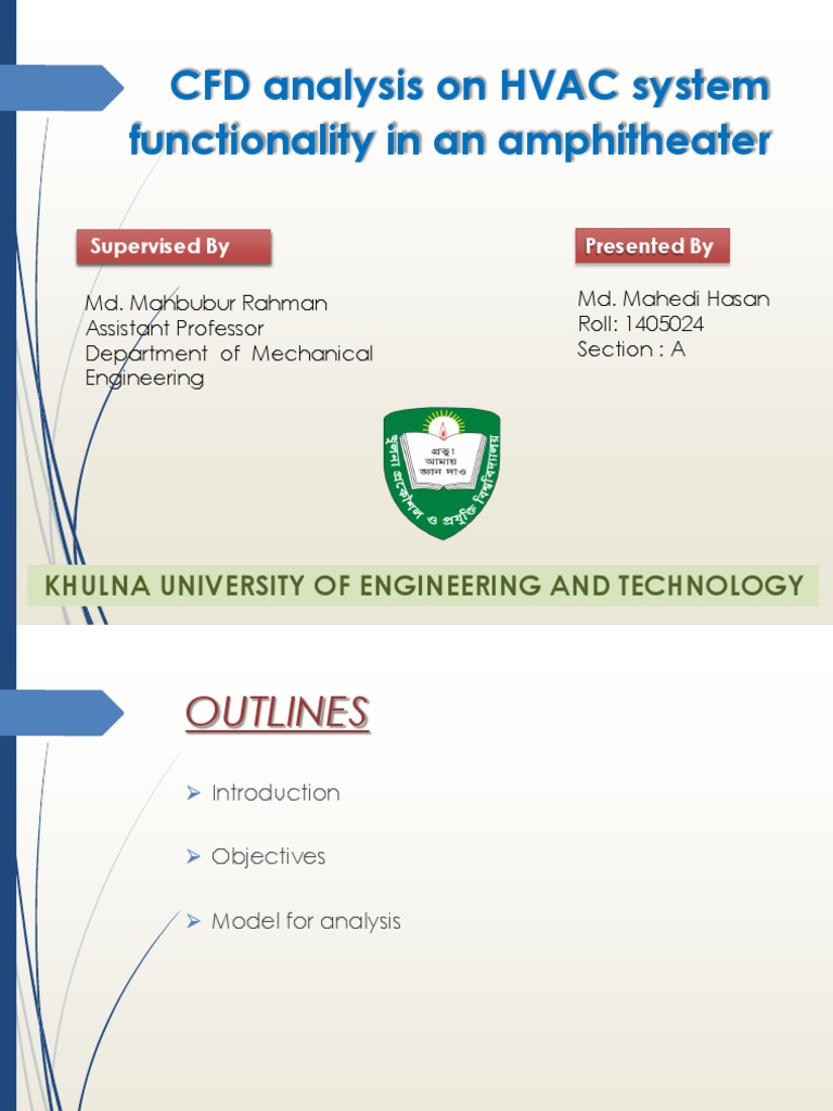 HVAC CFD Analysis in Amphitheater | PDF