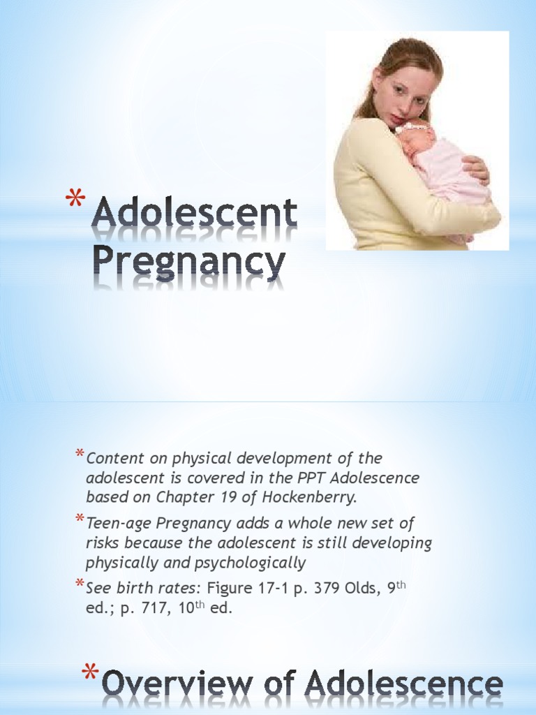 Adolescent Pregnancy | PDF | Teenage Pregnancy | Adolescence