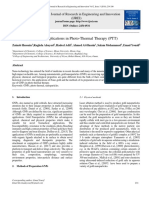 Gold Nanoparticles- Applications in Photo-Thermal Therapy (PTT)