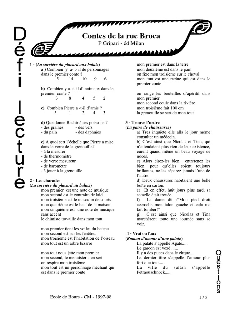 La Sorcière Du Placard Aux Balais Pdf Gratuit Texte 01 - Les Marchands | PDF | La nature