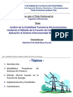 EE60 - Clase 7 - Estabilidad Transitoria - Aplicación Del PEBS en El SEIN (Manfred Bedriñana)