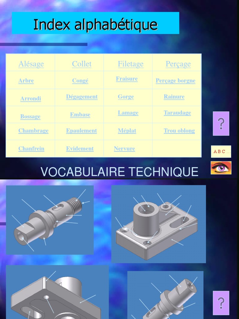 Vocabulaire Technique Pdf Perçage Vis De Fixation