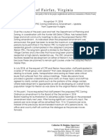 Supr. Hudgins letter to RA-CPR stating the county is moving forward with increased Reston density