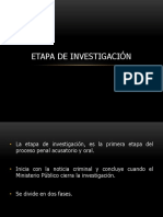 Etapa de Investigación CNPP