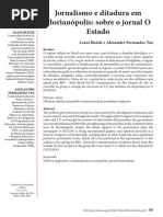 Jornalismo e Ditadura Em Florianópolis