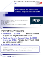 Présentation Finale Audit Registre Électoral