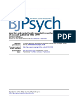 Abortion and Mental Health Quantitative Synthesis and Analysis