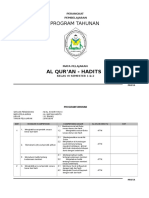 Program Tahunan Al Qur'an - Hadists Kls Vi SMT 1-2