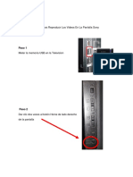 Pasos para Reproducir Los Videos en La Pantalla Sony