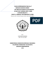 Asuhan Keperawatan Pada Ny P Dengan Diagnosa Medis Fraktur Tertutup Radius Ulna Sinistra Pre Dan Post Operasi Orif K Wire