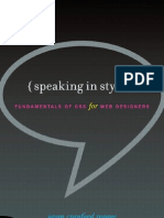 Download Speaking in Styles - Fundamentals of CSS for Web Designers by Judith Amadi SN39371734 doc pdf