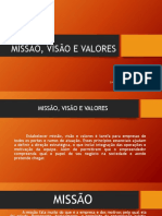 Missão, Visão e Valores