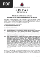 Ordem de Trabalhos e documentação - 5ª Sessão Ordinária 2018 (28/11/2018) - Assembleia Municipal do Seixal