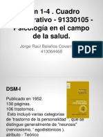 DSM 1-4 - Cuadro Comparativo - 91330105 - Psicología en El Campo de La Salud. - Presentación