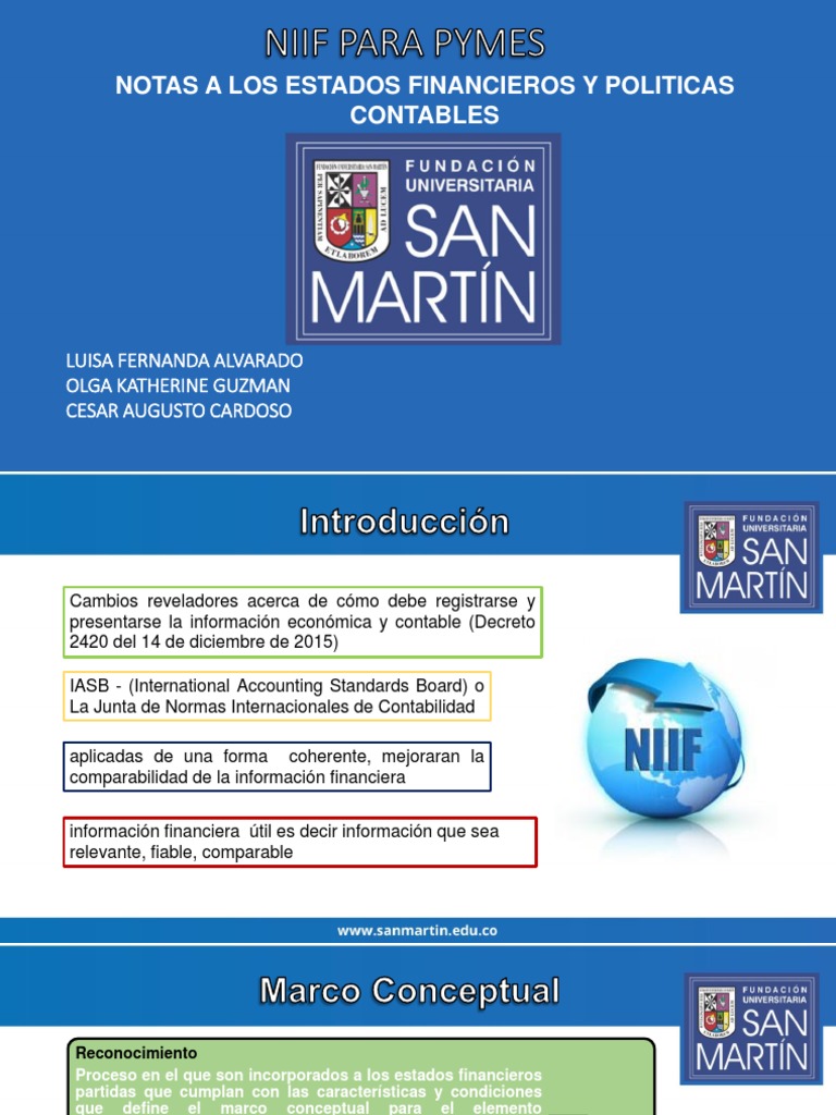 Niif para Pymes | PDF | normas internacionales de INFORMACION ...