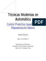 T Ecnicas Modernas en Autom Atica: Control Predictivo Basado en La Representaci On Interna