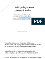 Derecho y Regímenes Internacionales