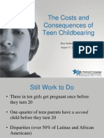 The Costs and Consequences of Teen Childbearing: Katy Suellentrop August 17, 2010