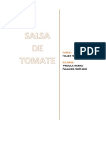 Informe de Laboratorio Salsa de Tomate
