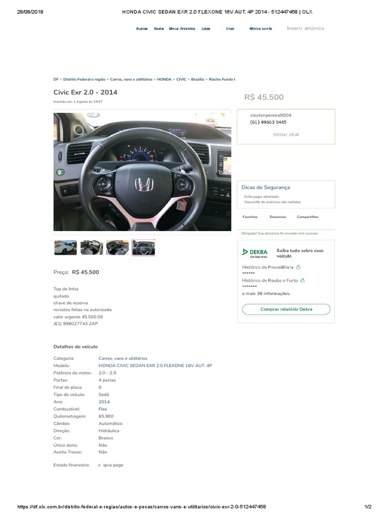 Manual do Honda Civic 2014 Sedan (Automóvel) Honda Avaliação