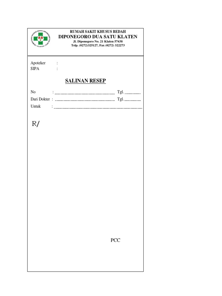 Salinan Resep | PDF