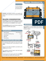 Sonora AD14 Active Satellite SWM Diplexer Spec Sheet