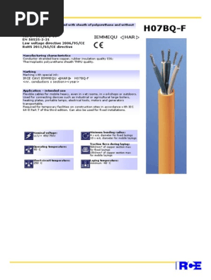 H07bq F Eng Pdf Insulator Electricity Electrical Conductor