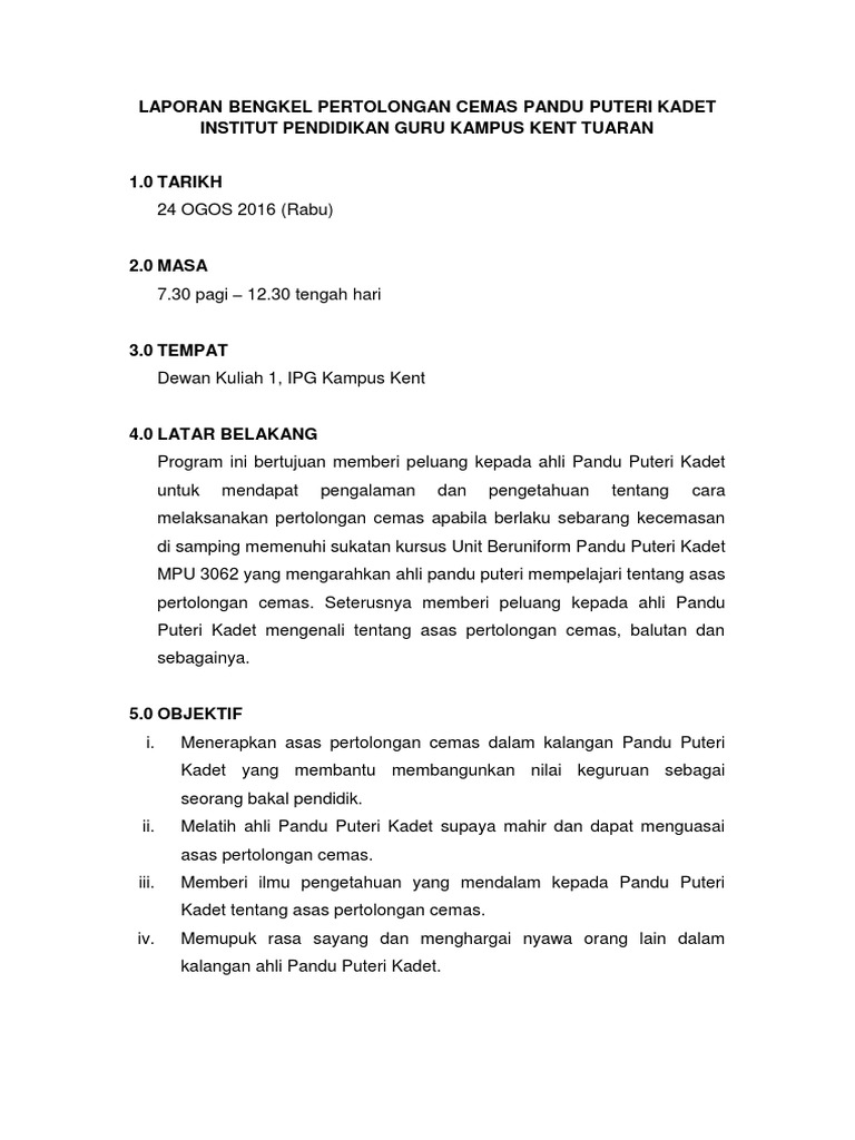 Laporan Lawatan Masyarakat Penyayang Pdf